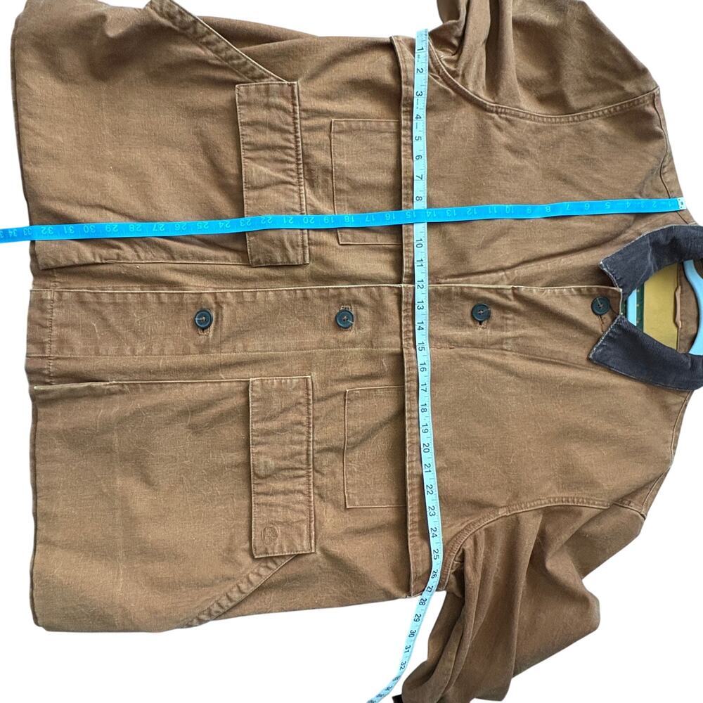 Timberland  Field Jacket Brown Canvas Corduroy XXL Chore Coat GORPCORE Vintage - Picture 3 of 11